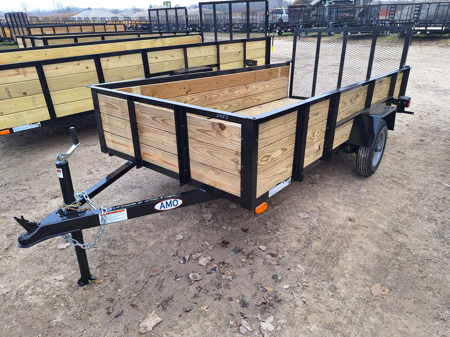 New 2026 AMO 5x10 Light Duty Woodside Utility Trailer