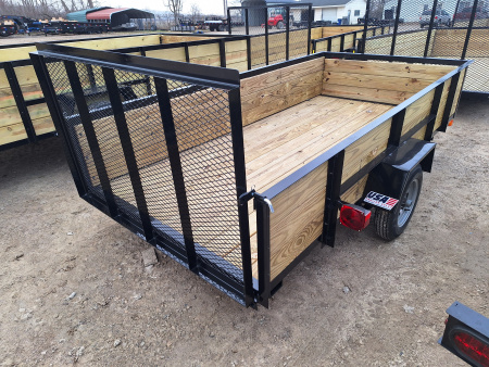 New 2026 AMO 5x10 Light Duty Woodside Utility Trailer