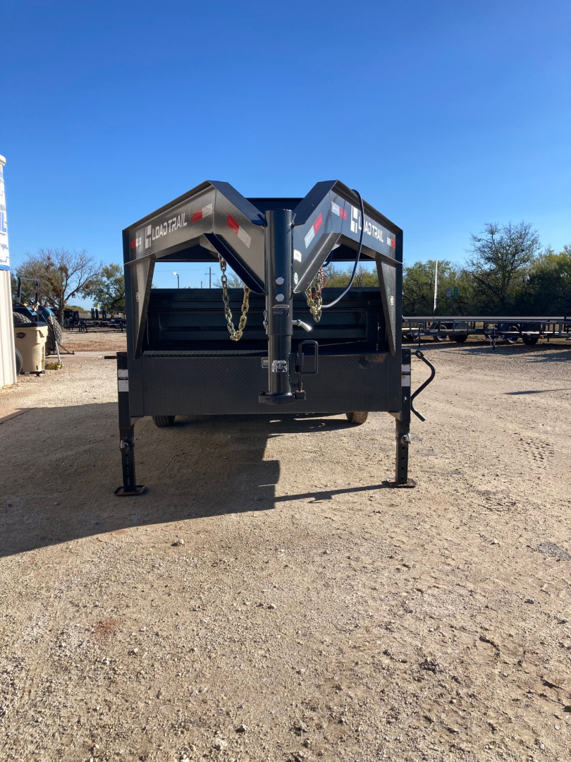 Used USED 2024 LOAD TRAIL 83" X 16' TANDEM AXLE GOOSENECK LOW-PRO DUMP