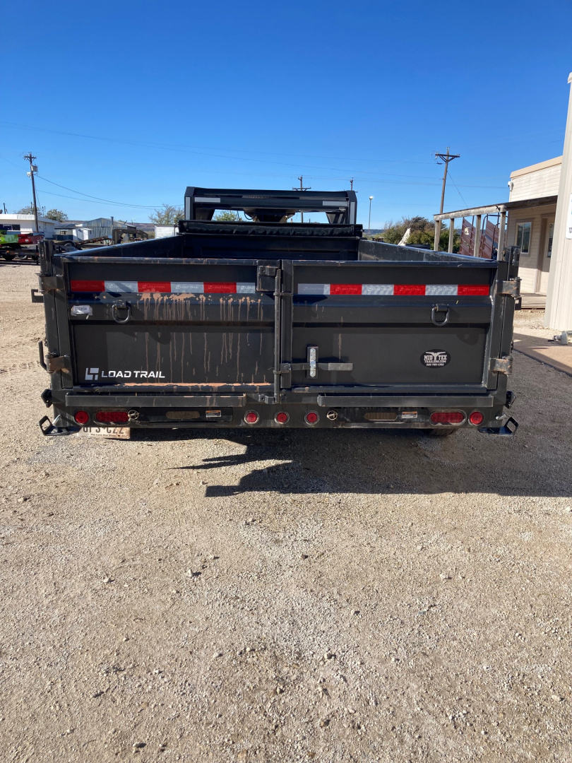 Used USED 2024 LOAD TRAIL 83" X 16' TANDEM AXLE GOOSENECK LOW-PRO DUMP