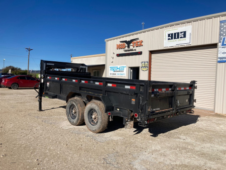 Used USED 2024 LOAD TRAIL 83" X 16' TANDEM AXLE GOOSENECK LOW-PRO DUMP