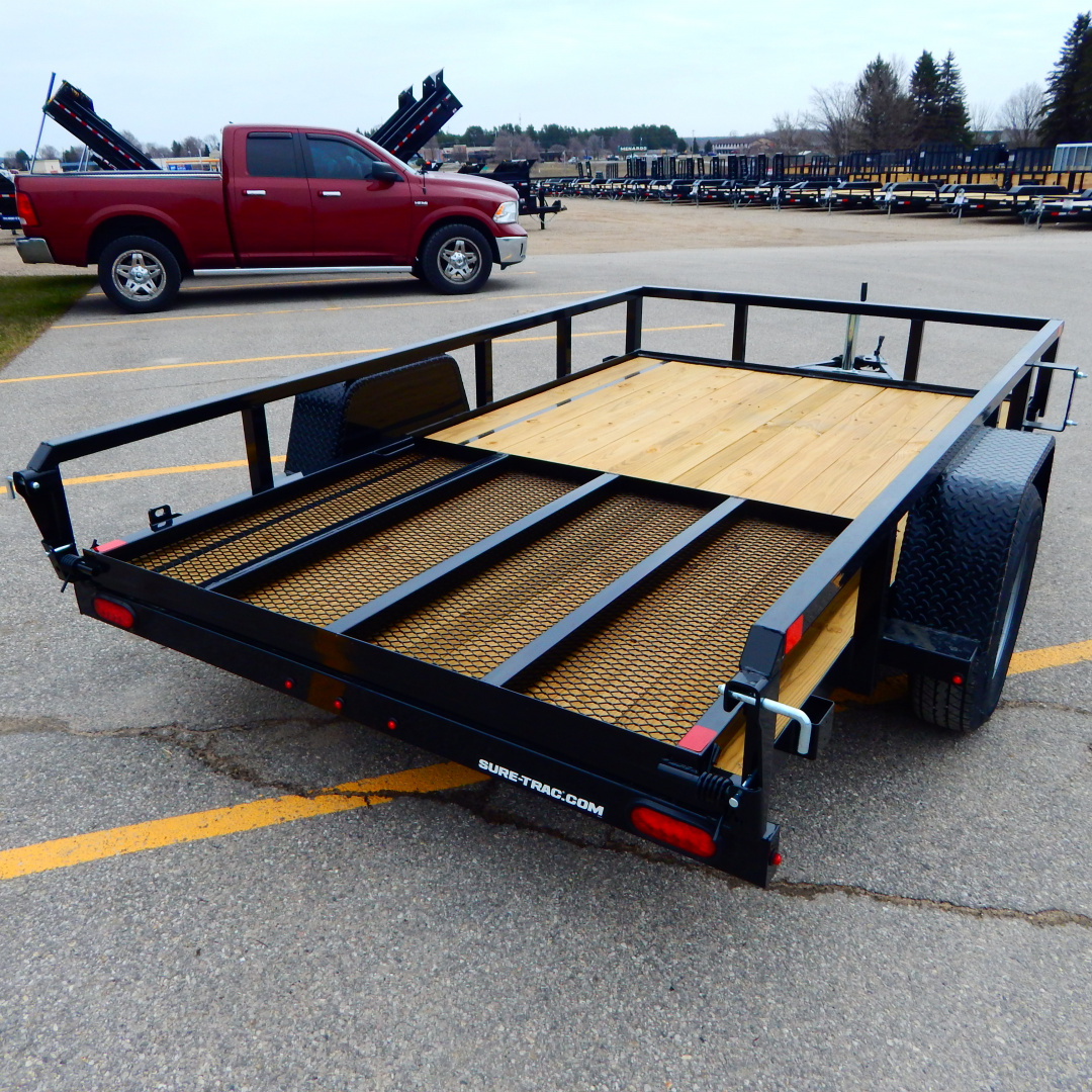 New 2026 Sure-Trac 6x12 3k Tube Top Utility Trailer