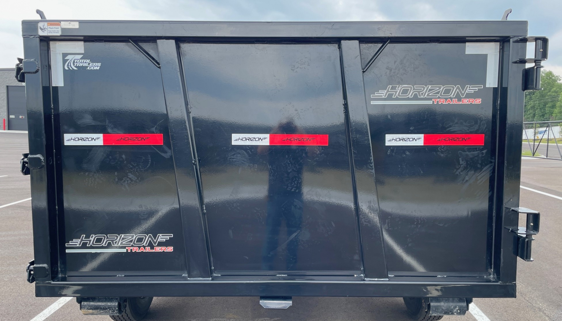 New Horizon 16' Gooseneck Roll Off Bin Dump Trailer 17,920LB w/ 3 Dumpster Bins