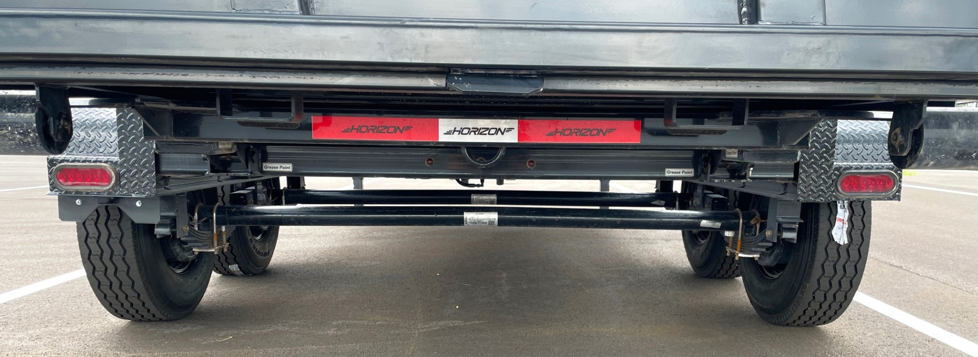 New Horizon 16' Gooseneck Roll Off Bin Dump Trailer 17,920LB w/ 3 Dumpster Bins