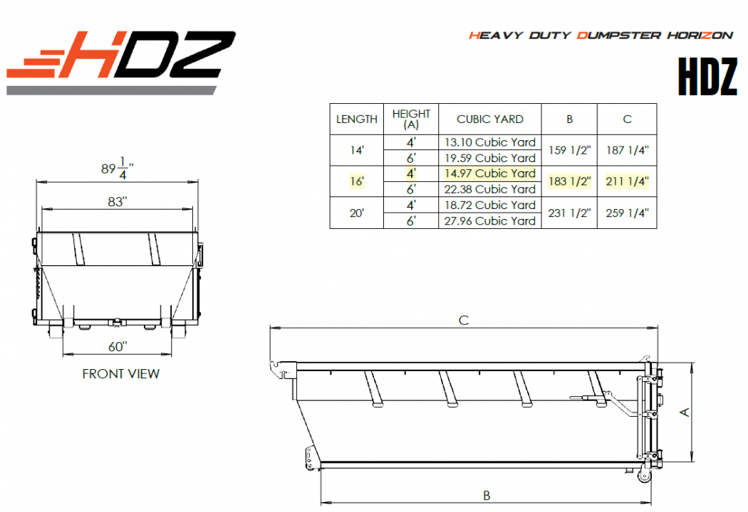 60×16 Dump Trailer photo 2