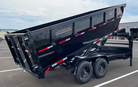 New Horizon 16' Gooseneck Roll Off Bin Dump Trailer 17,920LB w/ 3 Dumpster Bins