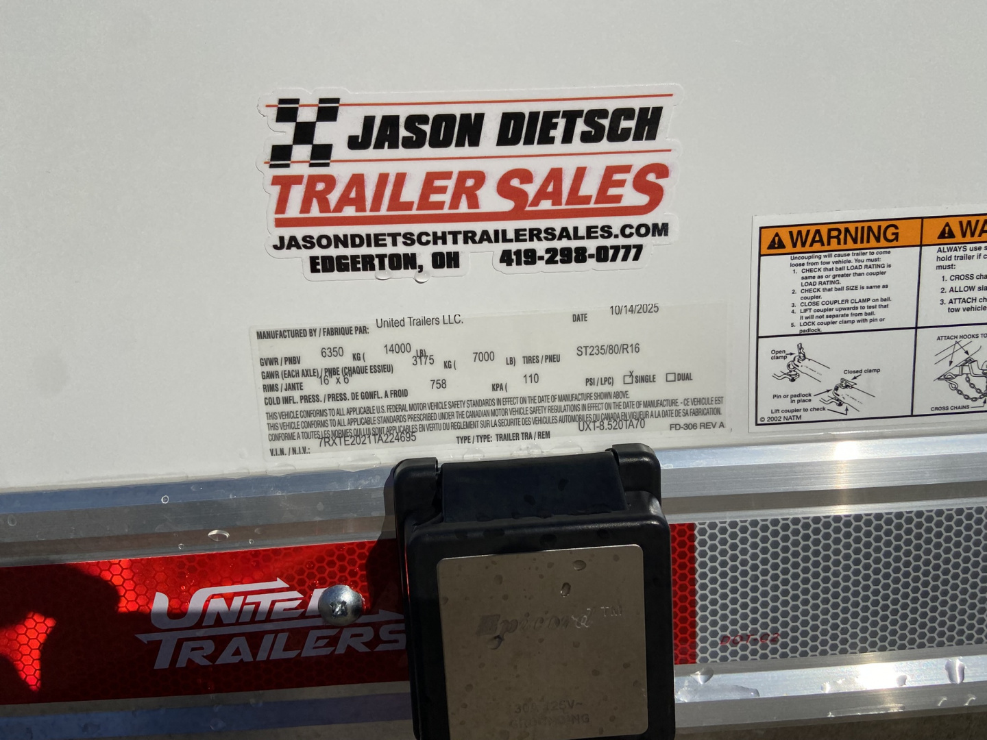 New 2026 United Trailers Tool Crib 8.5X20