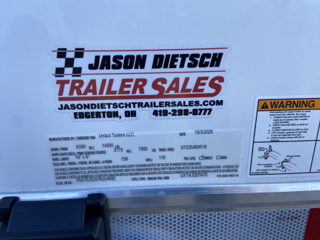 New 2026 United Trailers Tool Crib 20'