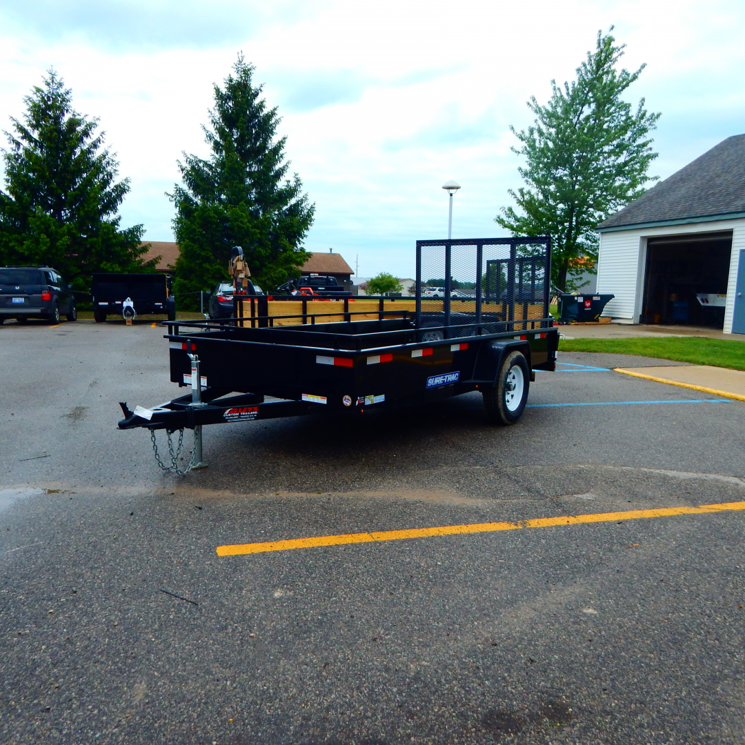 New 2026 Sure-Trac 6x12 3k Steel High Side Utility Trailer