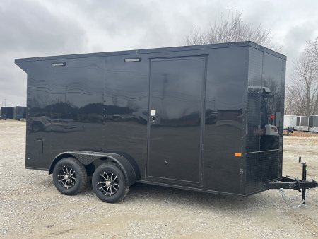 New 2026 Rock Solid Cargo 7' x 14' x 7' Cargo / Enclosed Trailer 7K Spoiler with Lights