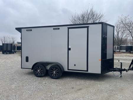 New 2026 Rock Solid Cargo 7' x 14' x 7' Cargo / Enclosed Trailer 7K Spoiler with Lights