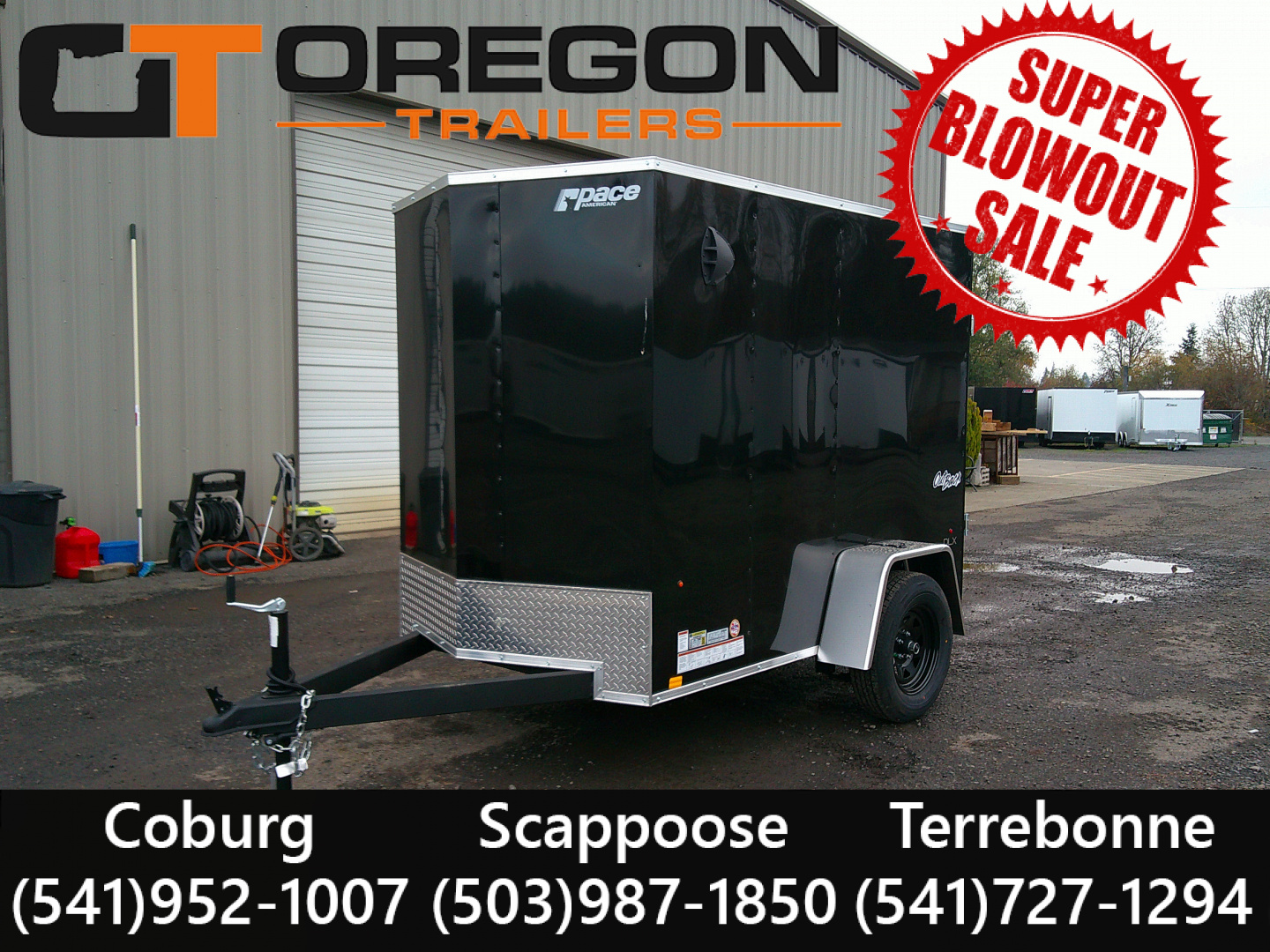 New 2026 Pace American 5x08 3K Cargo / Enclosed Trailer