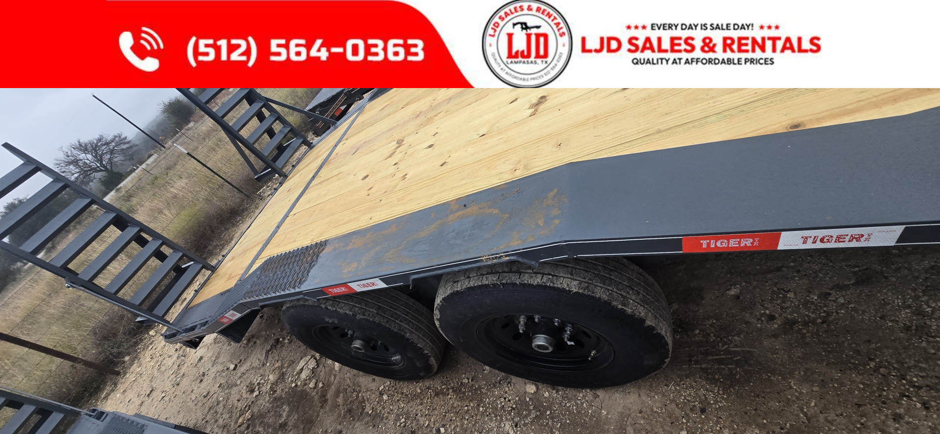 New 2026 Tiger - Gooseneck Drive Over Fender 102" X 24'