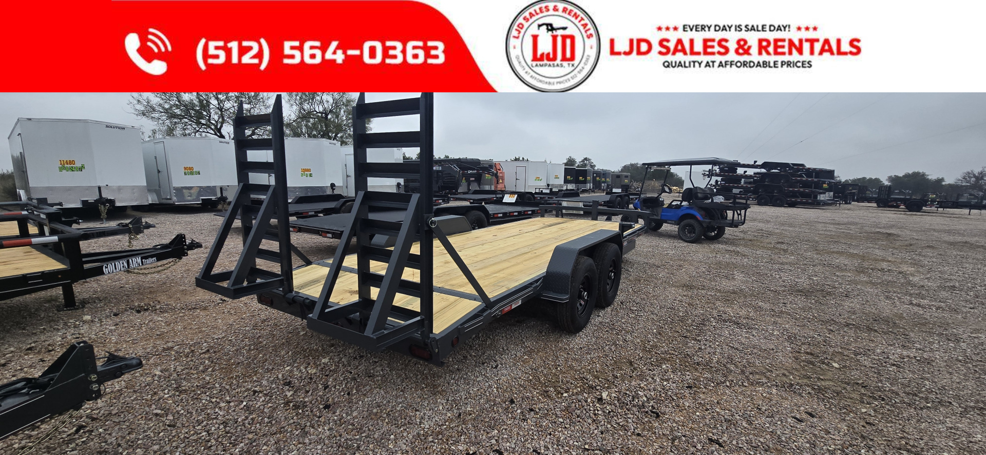 New 2026 Tiger -- 83 "X 20' Equipment Trailer- Heavy Duty - 14K GVWR