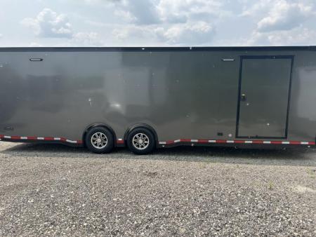 New 2023 ATC 8.5 X 28 FT CAR HAULER ROM500 WITH BLACK OUT KIT
