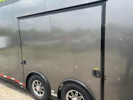 New 2023 ATC 8.5 X 28 FT CAR HAULER ROM500 WITH BLACK OUT KIT