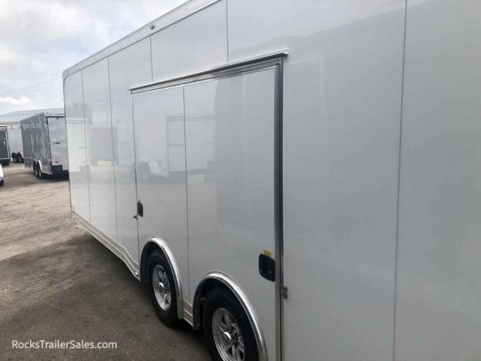 New 2023 ATC 24 FT QUEST ENCLOSED CAR HAULER WITH ESCAPE DOOR AND AC