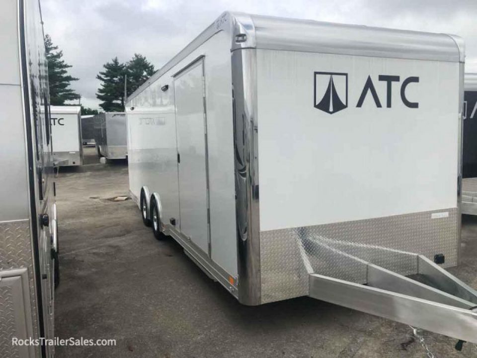 New 2023 ATC 24 FT QUEST ENCLOSED CAR HAULER WITH ESCAPE DOOR AND AC