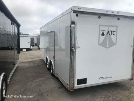New 2023 ATC 24 FT QUEST ENCLOSED CAR HAULER WITH ESCAPE DOOR AND AC
