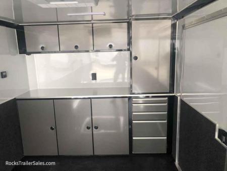 New 2023 ATC 24 FT QUEST ENCLOSED CAR HAULER WITH ESCAPE DOOR AND AC