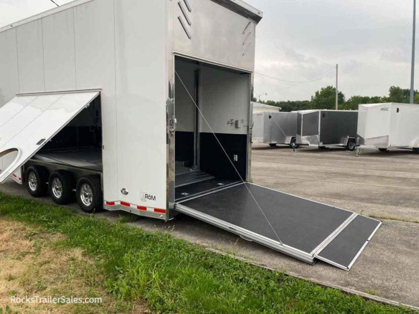 New 2024 ATC ROM 24 FT ENCLOSED STACKER TRAILER WITH ESCAPE DOOR