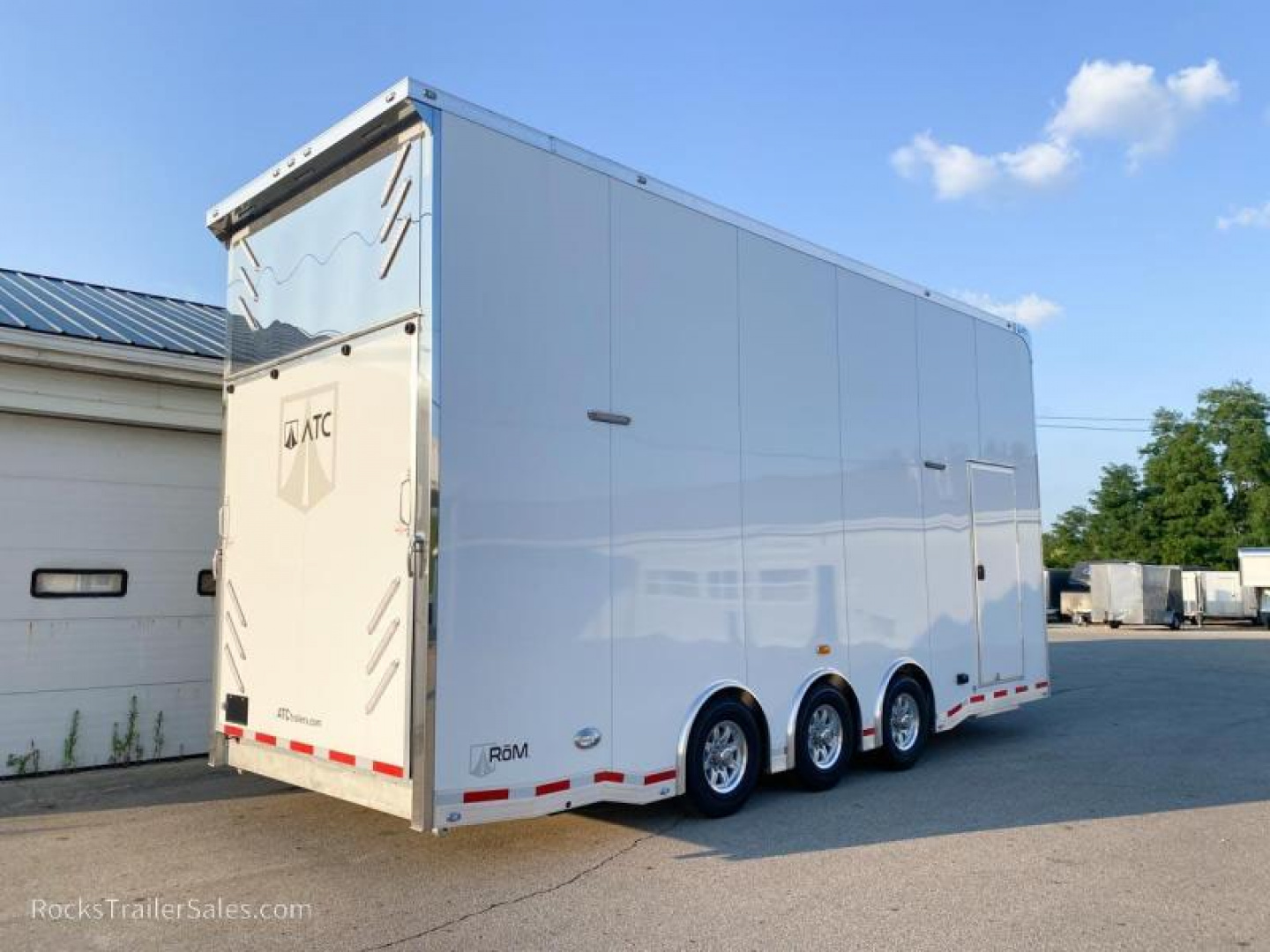 New 2024 ATC ROM 24 FT ENCLOSED STACKER TRAILER WITH ESCAPE DOOR