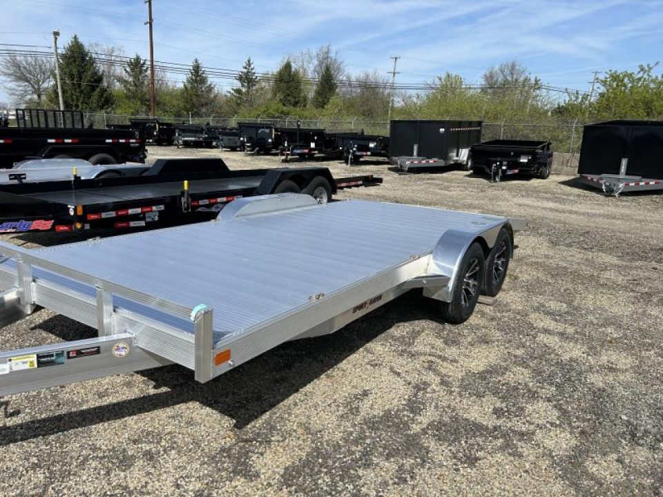 New 2024 Sport Haven 7 X 18 FT ALL ALUMINUM CAR HAULER 7K GVWR