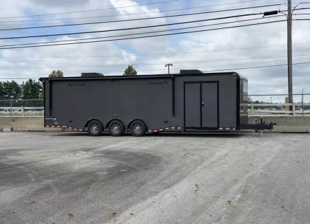 New 2026 Haulmark 32 FT EDGE RACE TRAILER TURBO PACKAGE BLACK OUT TRIM AC UNIT