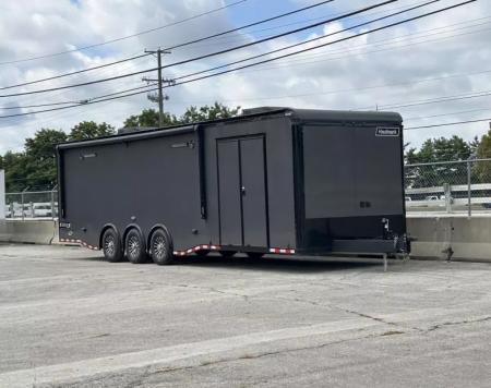 New 2026 Haulmark 32 FT EDGE RACE TRAILER TURBO PACKAGE BLACK OUT TRIM AC UNIT