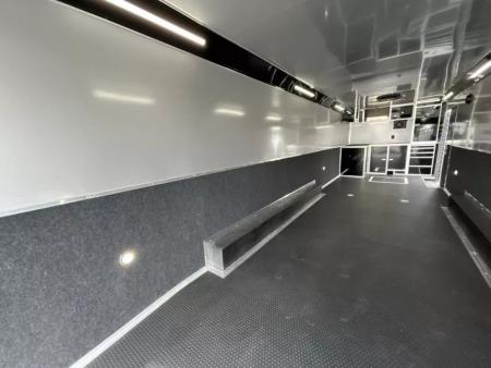 New 2026 Haulmark 32 FT EDGE RACE TRAILER TURBO PACKAGE BLACK OUT TRIM AC UNIT