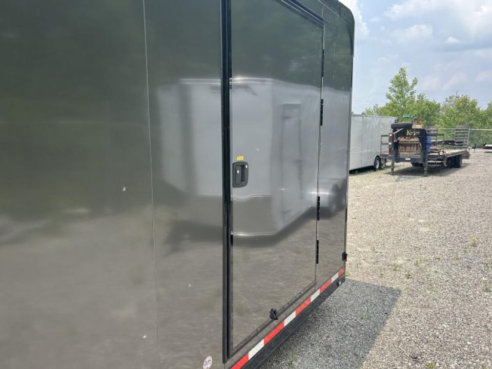 New 2023 ATC 8.5 X 28 FT CAR HAULER ROM500 WITH BLACK OUT KIT