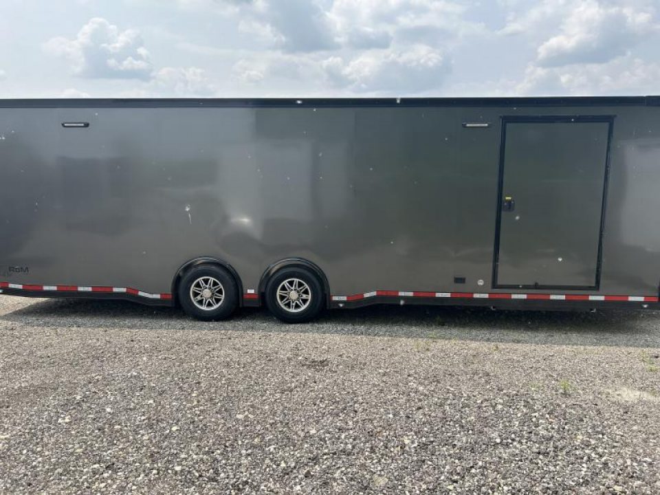 New 2023 ATC 8.5 X 28 FT CAR HAULER ROM500 WITH BLACK OUT KIT