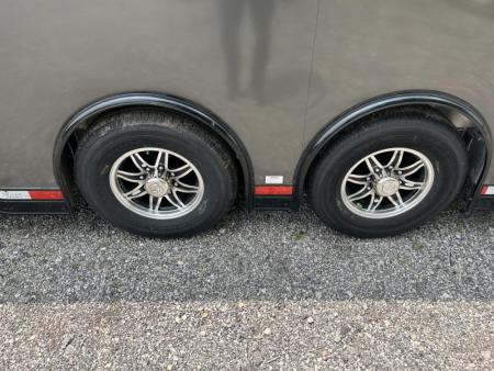 New 2023 ATC 8.5 X 28 FT CAR HAULER ROM500 WITH BLACK OUT KIT