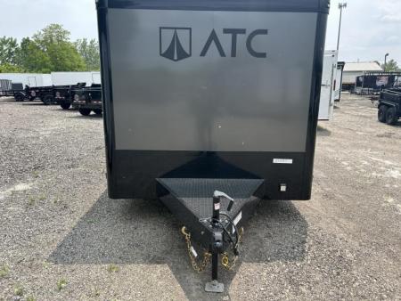 New 2023 ATC 8.5 X 28 FT CAR HAULER ROM500 WITH BLACK OUT KIT