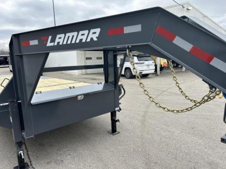 New 2024 Lamar Trailers 102 IN X 26 FT GOOSENECK DECK OVER TILT TRAILER 16K GVWR
