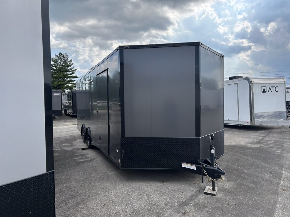 New 2025 Bravo Trailers 24 FT SCOUT PERFORMANCE ENCLOSED CAR HAULER WITH RAMP DOOR 10K GVWR *FACTORY CLOSE OUT*