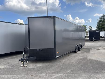 New 2025 Bravo Trailers 24 FT SCOUT PERFORMANCE ENCLOSED CAR HAULER WITH RAMP DOOR 10K GVWR *FACTORY CLOSE OUT*