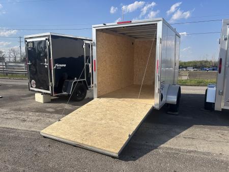 New 2025 E-Z Hauler 6 X 10 FT XLT ALUMINUM FRAME CARGO TRAILER RAMP DOOR 6 FT 6 IN INT