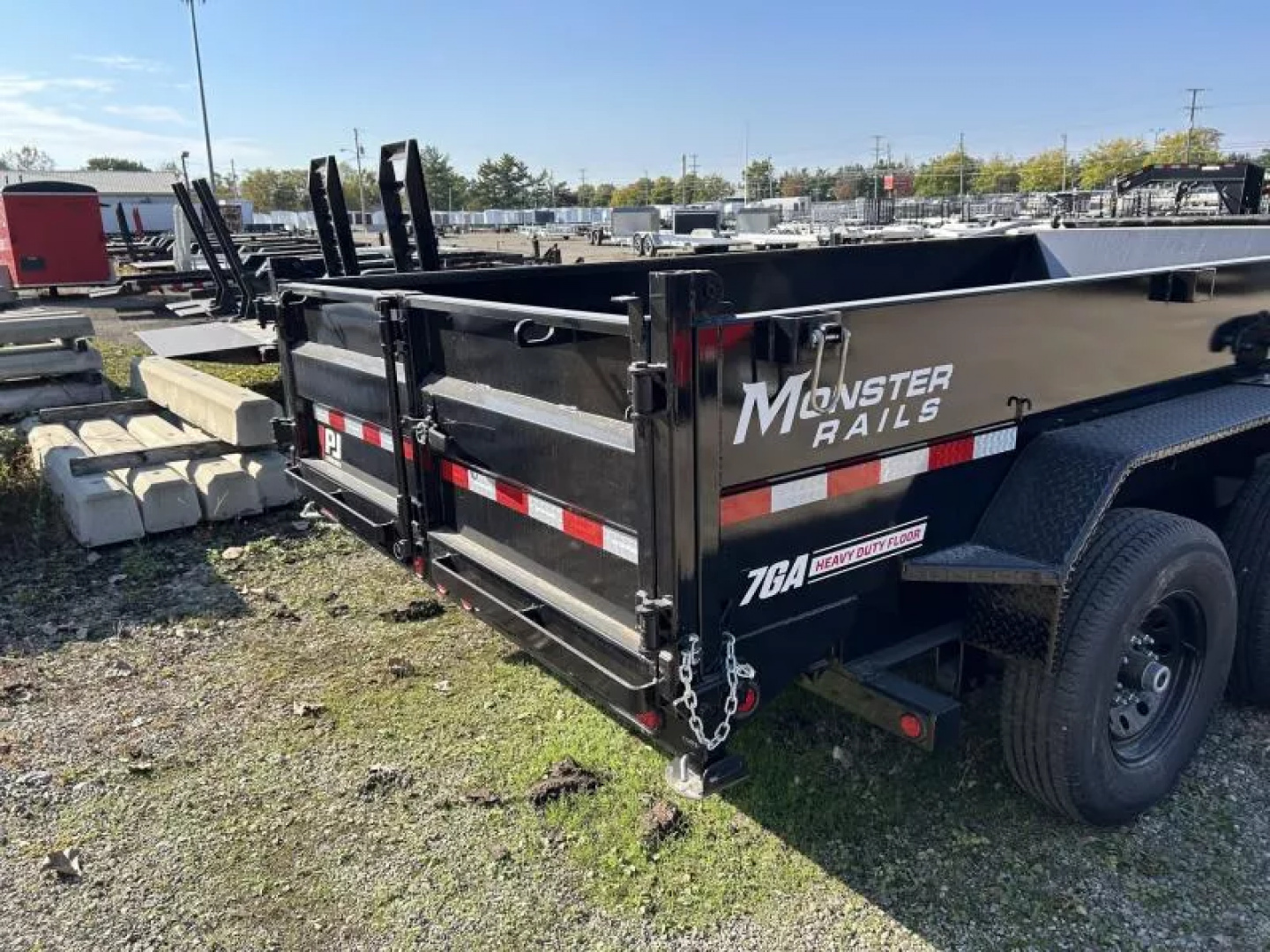 New 2026 PJ Trailers 7 X 14 FT LOW PRO TELESCOPIC DUMP TRAILER 15K GVWR