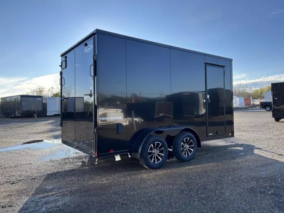 New 2026 Formula Trailers 7 X 14 FT TRAVERSE ENCLOSED CARGO TRAILER BLACK OUT PKG RAMP DOOR 7 FT INTERIOR HEIGHT