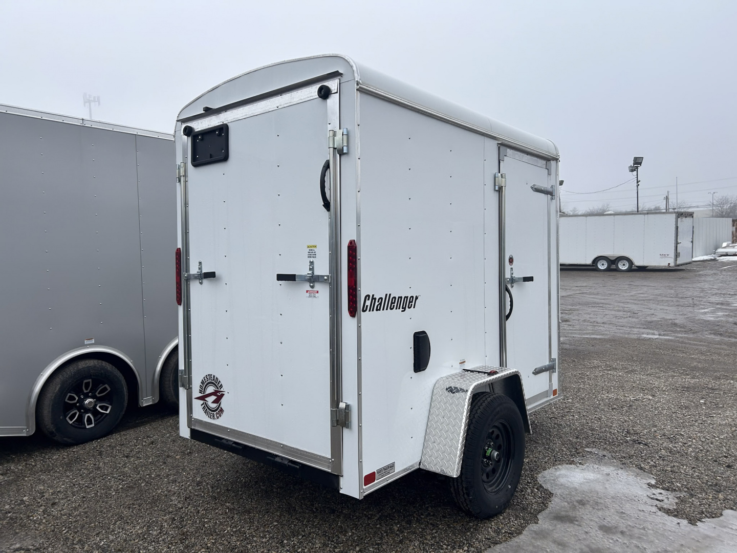 New 2026 Homesteader Trailer 5 X 8 FT CHALLENGER ROUND FRONT ENCLOSED CARGO TRAILER RAMP DOOR