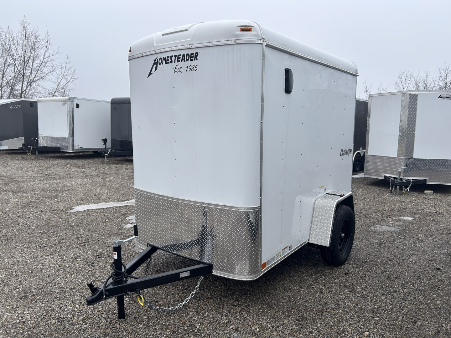 New 2026 Homesteader Trailer 5 X 8 FT CHALLENGER ROUND FRONT ENCLOSED CARGO TRAILER RAMP DOOR