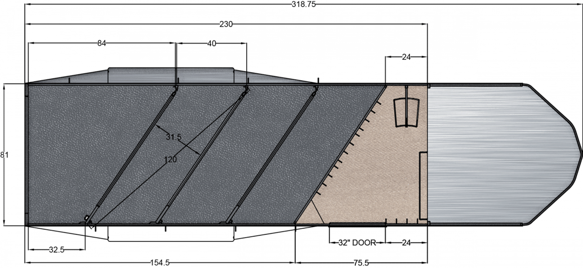 New 2026 Trails West ADVENTURE MX GN 4H Horse Trailer