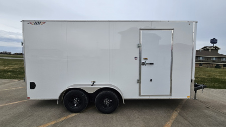 New 2026 H&H Trailers 7x16 HH Series Flat Top V-Nose Cargo / Enclosed Trailer