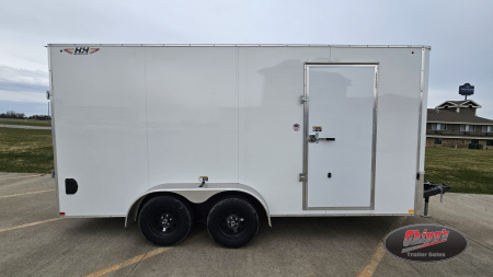 New 2026 H&H Trailers 7x16 HH Series Flat Top V-Nose Cargo / Enclosed Trailer