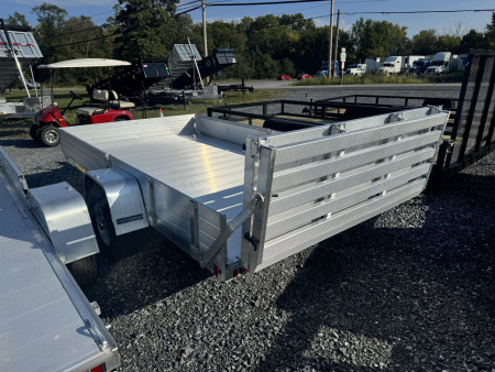 New 2026 Aluma 8112SR 2 Place ATV BiFold Gate Side Ramp ATV Trailer