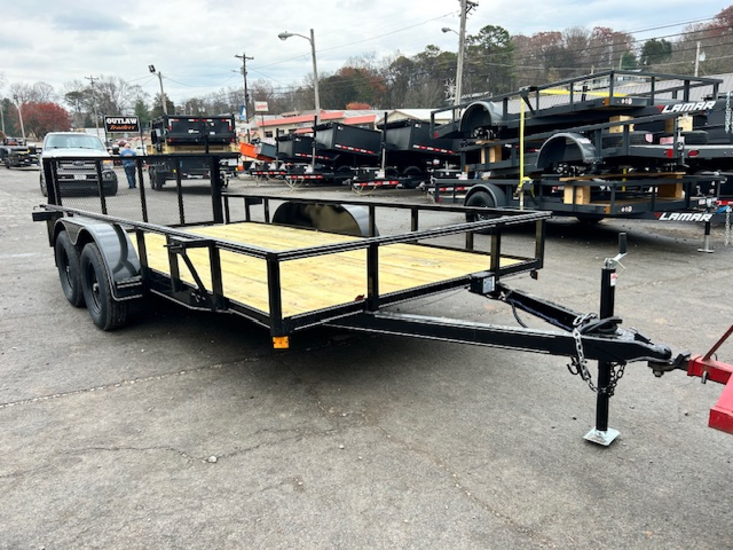 New 2026 Outlaw Trailers 7x16 7k Utility Trailer