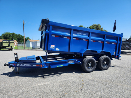 New 2026 Load Trail 7X14 14K Low Pro w/ 4' Sides Dump Trailer