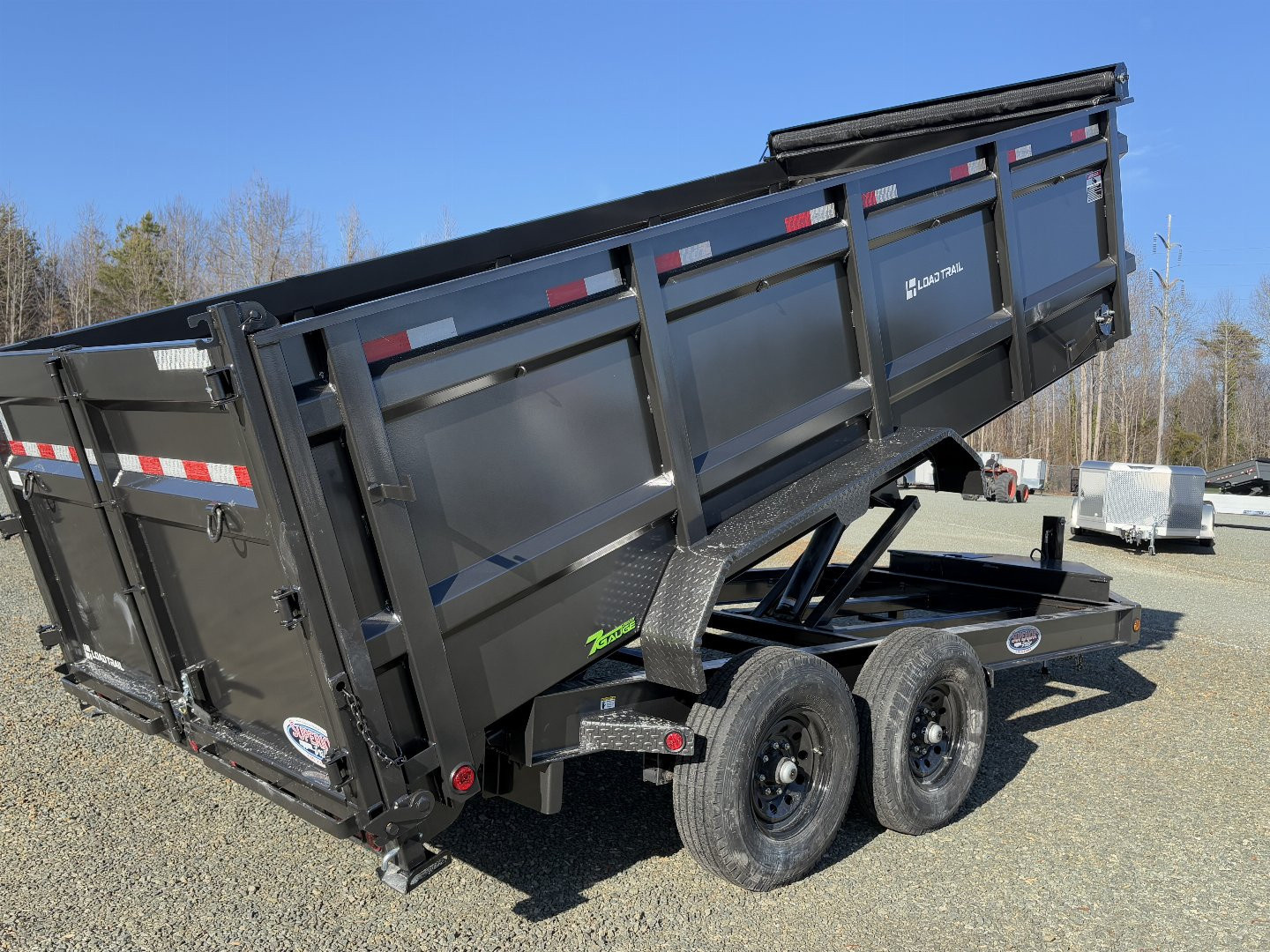 New 2026 Load Trail 7X16 14K Low Pro w/ 4' Sides Dump Trailer