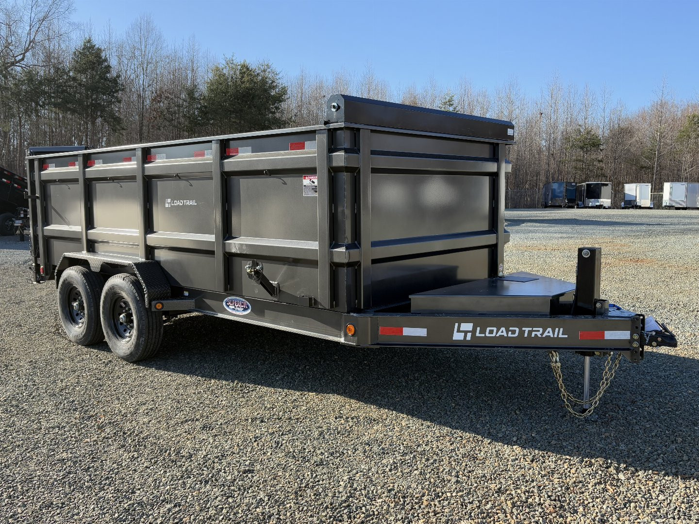 New 2026 Load Trail 7X16 14K Low Pro w/ 4' Sides Dump Trailer